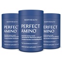 BodyHealth PerfectAmino Tablets, (3-Pack) Essential Amino Acid with BCAAs + Lysine, Phenylalanine, Threonine, Methionine, Tryptophan, Supplement for Muscle Mass Production, Recovery & Strength