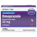 HealthCareAisle Omeprazole 20 mg - 42 Delayed-Release Tablets - Acid Reducer, Treats Frequent Heartburn