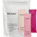 ProMix Nutrition Electrolytes Powder Hydration Packets - Himalayan Pink Salt, Magnesium, Potassium, Vitamin C - Variety Pack, Lightly Sweetened - 12 Servings (Pack of 12)