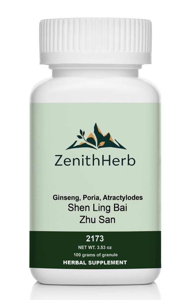 ZenithHerb-Shen Ling Bai Zhu San/Ginseng, Poria & Atractylodes, Granule, 100 Grams/Bottle