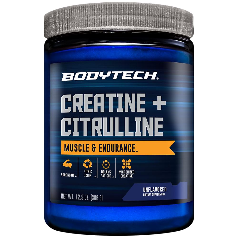 BodyTech Creatine + Citrulline Powder a Micronized a Unflavored (12.1 oz./30 Servings)