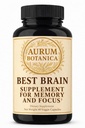Best Brain Supplement for Memory and Focus - L-Theanine, Lion's Main, Vitamin B6, B12, D3, Folate, L-Tyrosine, Bacopa Monnieri, Alpha GPC, Theacrine, 30mg of Natural Caffeine (60 Count)