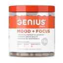 The Genius Brand Genius Mood+Focus - Nootropic Supplement with Organic Lion’s Mane, Alpha GPC & More for Brain Health - Memory Support & Focus Support - Non-GMO - 90 Veggie Capsules