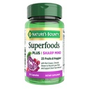 Nature’s Bounty Superfoods Plus Sharp Mind for Brain Health, Memory; Focus, Superfoods With 23 Fruits & Veggies plus Red Grapes - Cognitive Supplement, 30 Capsules