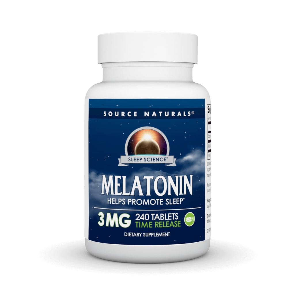 Source Naturals Time Released Melatonin 3 mg - 240 Time Release Tablets