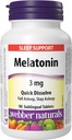 Webber Naturals Melatonin 3 mg Quick Dissolve, 90 Sublingual Tablets