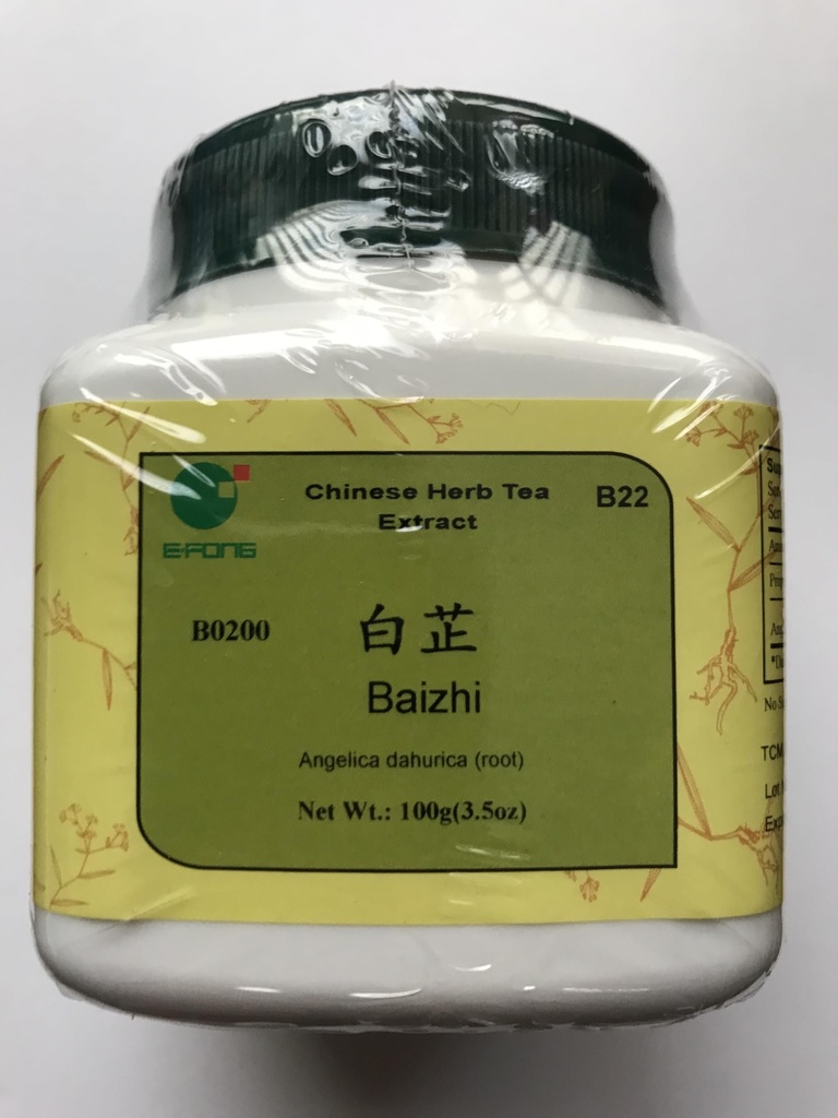 Bai Zhi - Fragrant Angelica root, 100 grams
