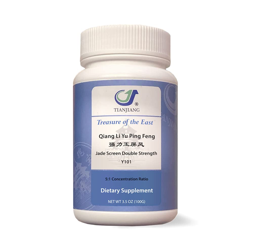 Treasure of the East, Jade Screen Double Strength - Qiang Li Yu Ping Feng for Immune Support (5:1 Concentrated Herbal Extract Granules, 100g)