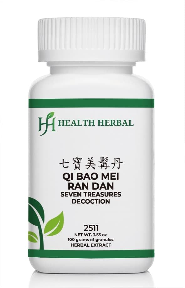 HH2511 Qi Bao Mei Ran Dan/Seven Treasures Decoction, Granule, 100 Grams/Bottle