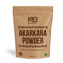 MB Herbals Pure Anacyclus pyrethrum Root Powder 3.5 oz / 100 Gram | Akarkara | Akar Kara | Pellitory | Longwort Root Powder | Spanish Chamomile Root Powder