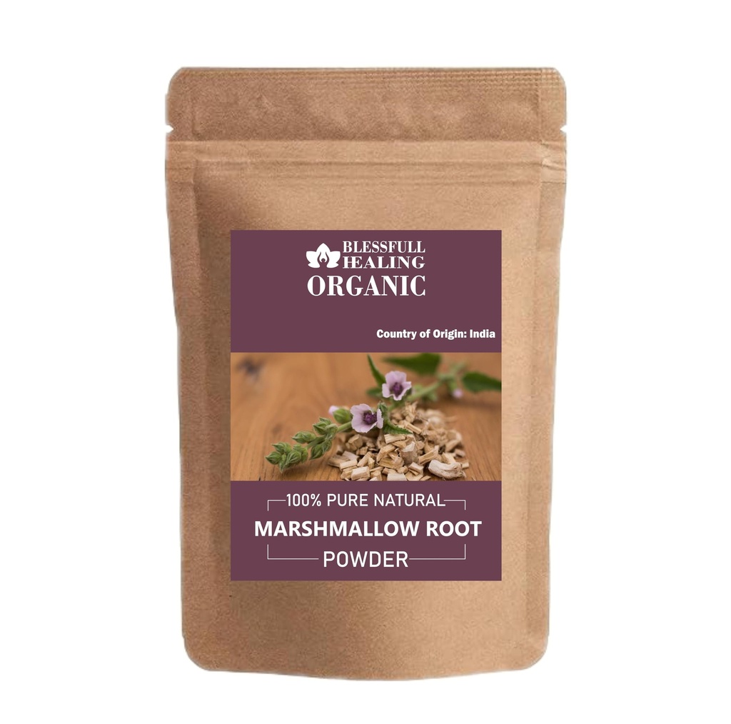 Blessfull Healing Organic Marshmallow Root Powder 100% Pure Natural 100 Gram / 3.52 oz