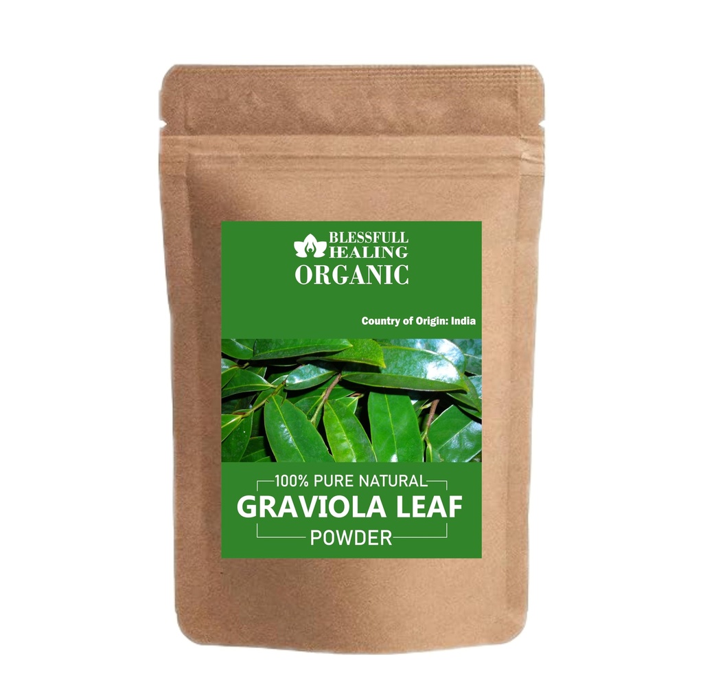Blessfull Healing Organic Graviola Leaf Powder 100% Pure Natural 100 Gram / 3.52 oz