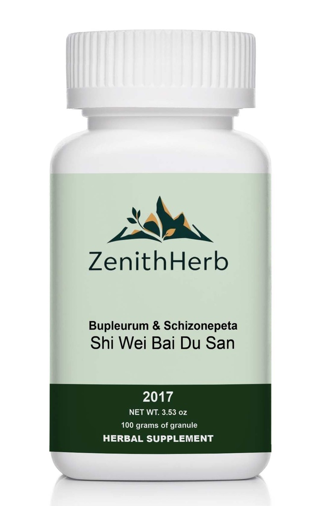 ZenithHerb-Shi Wei Bai Du San/Bupleurum & Schizonepeta Herbal Supplement, 100 Grams Granule/Bottle