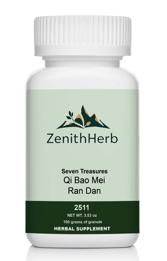ZenithHerb-Qi Bao Mei Ran Dan/Seven Treasures, Granule, 100 Grams/Bottle