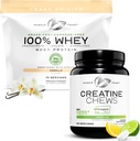 Muscle Feast Isolate + Creatine Candy Bundle: 1 Whey Protein Isolate (Vanilla, 5lb) + 1 Creatine Candy (Límon Lime, 360)