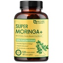 NATURE TARGET Moringa Capsules - 1000mg Pure Moringa Oleifera Leaf Supplement for Energy, Immune Support - Non-GMO, Vegan, Caffeine-Free - 120 Counts (60-Day Supply)