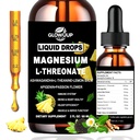 Magnesium L-Threonate Liquid Drops, Magnesium L Threonate Supplement w. Apigenin,Theanine,Lemon Balm for Sleep & Memory, Brain & Nerve Support, Fast Acting Liquid l Threonate Magnesium Than Capsules