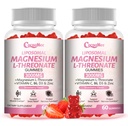 3000mg Liposomal Magnesium Threonate Gummies, Magnesium Glycinate Supplements, Liposomal Enhance 98% Absorption, Intestinal Tolerance, Muscle & Nervous System Support for Adults