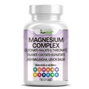 Magnesium Complex with Magnesium Glycinate Malate, L-Threonate, Taurate, Orotate, Zinc,Aspartate, Copper Manganese & Vitamin D3 B6 Complex - 1Pack