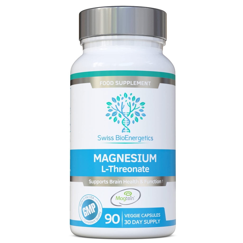 Magtein Magnesium L-Threonate - 2100mg Daily Dose - 30 Day Supply - No Artificial Fillers, Binders or Flow Agents - Suitable for Vegans - Magnesium for Memory, Focus & Cognition - Made in The USA