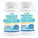 Magnesium L-Threonate 2000mg | 10-in-1 Supplement for Brain Health & Cognitive Support | High-Absorption Magnesium Threonate Capsules, 120 Count