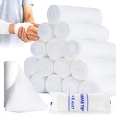 MAQIHAN 15PACK Gauze Rolls Bandages - 3 in x 4.9 Yards Individually Wrapped Rolled Gauze, Halloween Mummy Wraps, Breathable First Aid Supplies, Lightweight Wound Care Kit, Bandage Wrap
