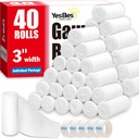 YesBes 40 Pack Gauze Rolls, 3 in x 4.1 Yards, Premium Gauze Wrap Roll for Wounds, Bandage Wrap Rolled Gauzes, Mummy Wraps, Individually Wrapped