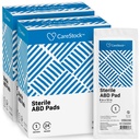 CareStock Abdominal Pads 8x10 in [48-Pack] Sterile ABD Pads, Extra Absorbent, Individually Wrapped, Wound Care First Aid, 24 Count, Pack of 2