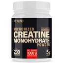 100% Pure Creatine Monohydrate Powder 200 Servings, Micronized Powder, Muscle Growth, Unflavored, Ideal para Atletas &amp; Fitness Enthusiasts, Terceros laboratorio Tested, Vegan, 1000 g