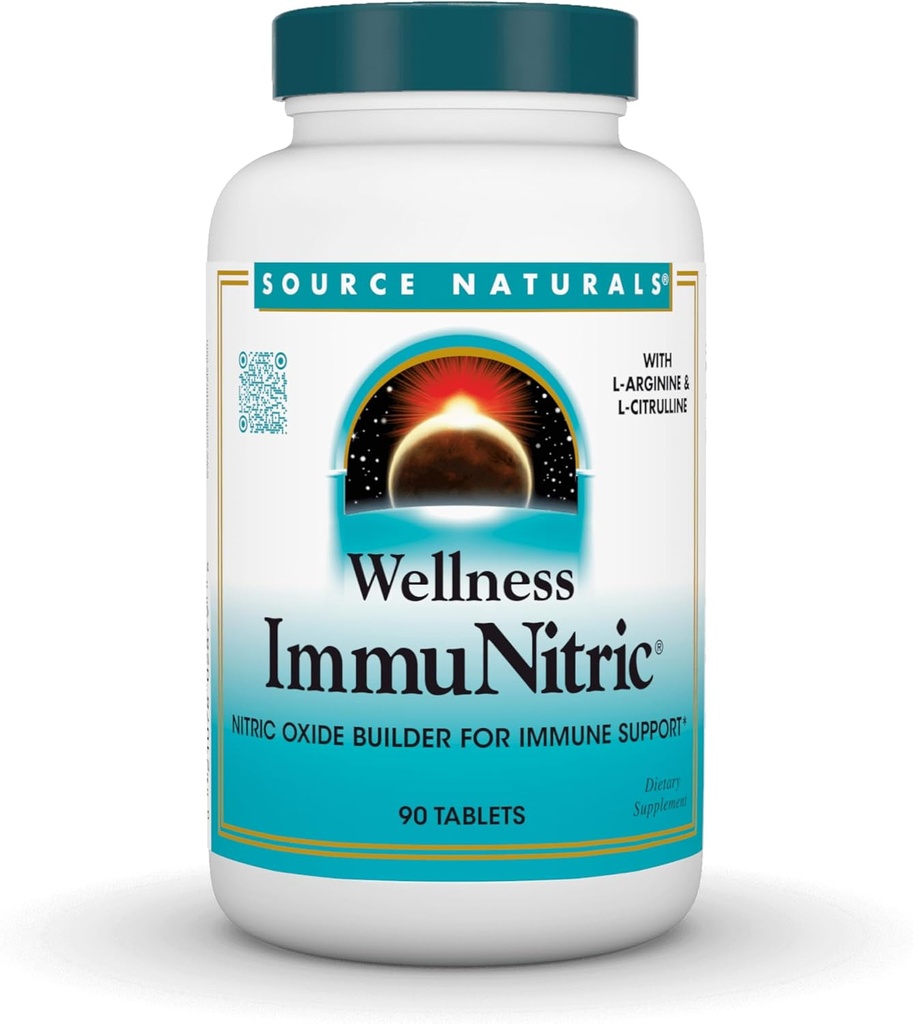 Fuente Natural Wellness Immunitric, Nitric Oxide Builder for Immune System Support* - 90 Tablets
