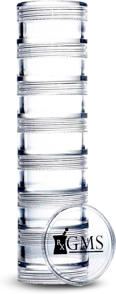 7 Day Medicine Pill Organizer - Caja de píldoras fijas -Fits Tablas pequeñas y suplementos de vitaminas - Mantener su medicina diaria organizada en un lugar - extra pequeño - claro