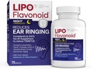 Lipo-Flavonoid Nighttime PM for Tinnitus Relief - Sleep Aid with Melatonin, Bioflavonoids, " Vitamina C - Ringing in The Ear Health, " Relaxation - Use with Lipo-Flavonoid Plus - 75 Caplets