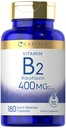 Carlyle Vitamin B-2 400mg | 180 Count | Non-GMO, Gluten Free Supplement | B2 Riboflavin