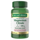 Nature’s Bounty Magnesium Citrate, High Absorption Magnesium Supplement for Whole Body Health with 150 mg Magnesium, Vegetarian, Gluten Free, 90 Capsules