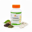 M NUTRITION CarbAway – Carb & Sugar Support Capsules, White Kidney Bean Extract + Chromium, Craving Support with Green Tea, Non-GMO, Gluten-Free, Made in USA, 60 Capsules