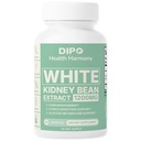 DIPO White Kidney Bean Extract 1200mg - Natural Carb Control & Metabolism Support Supplement - Vegan, Gluten Free - 60 Capsules