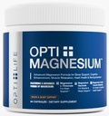 Opti + Triple Magnesium Complex Supplement | Brain Sleep Relaxation Support* | Magnesium L-Threonate, Glycinate & Acetyl Taurate Blend | Made in USA | 90 Capsules/30 Servings