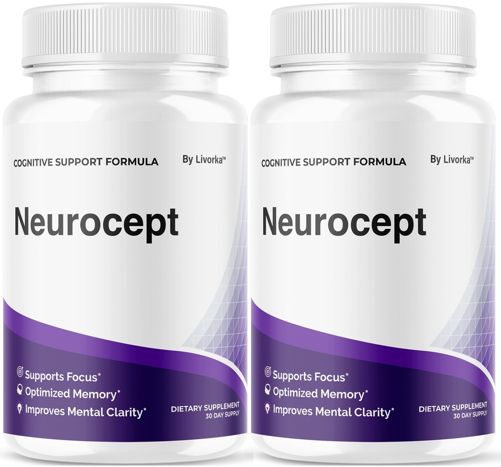 (2 Pack) Neurocept Brain Supplement Capsules - Official Neuro cept Brain & Memory Focus Support Advanced Formula, Neurocept Pills Daily Support for Overall Health & Wellness, 120 Capsules for 2 Months