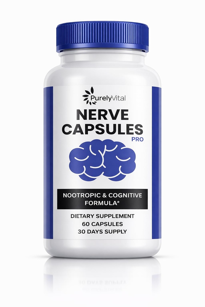 Neuro Capsules - Official NeuroCapsules Brain Health and Memory Support Advanced Formula, Daily Premium Focus Pills Cognitive Function for Overall Health & Wellness, 60 Capsules (1)