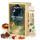 Nighttime Magnesium Hot Cocoa Powder：Natural Sleep Aid Drink Mix for Adults, Relaxing Evening Drink with Magnesium L-Theanine & Reishi-Calming Cocoa Blend Non-GMO
