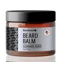 Beard Balm for Hombre - Utility Balm Travel Pack - Soportes Thicker Beard, Lumber Yard Scent, Natural Ingredientes Butter reduce la sequedad & mejora Look - 2 oz