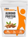 BulkSupplements.com Almond Protein Powder - Plant Based Protein, Almond Powder - Vegan, Gluten Free, & No Sugar, 30g per Serving, 1kg (2.2 lbs) (Pack of 1)