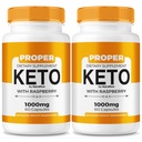 (2 Pack) Proper Keto ACV Capsules, Suplemento dietético Keto All-Natural para la pérdida de peso, Proper Keto 800MG Pills, Advanced Formula Supplement to Support Your Active Lifestyle, Reviews (120 cápsulas)