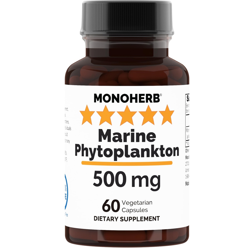 MONOHERB Marine Phytoplankton 500 mg - 60 Capsules