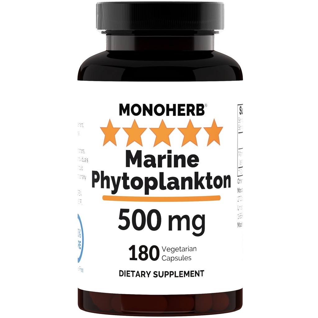MONOHERB Marine Phytoplankton 500 mg - 180 Capsules