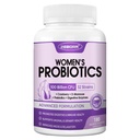 Probióticos ZEBORA para mujeres Salud Digestiva con Enzimas, Prebióticos, Vaginal Probióticos, D Mannose & Cranberry, 100 millones de UF Probiótico para Gut Health & Urinary Tract Balance, 180 cápsulas vegetales