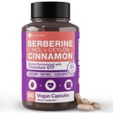 Intimate Rose Berberine Supplement with Ceylon Cinnamon & Chromium: 1500mg Max Potency for Metabolic Wellness, Immune System Support, 90 Capsules