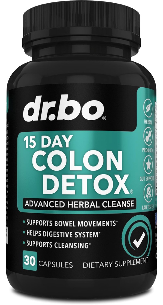 Colon Cleanser Detox for Weight Flush - 15 Day Intestinal Cleanse Pills &amp; Probiotic - Fast Natural Laxative for Constipation Relief - Bowel Movement Suplementos for Stomach Bloating, Gut Loss Support