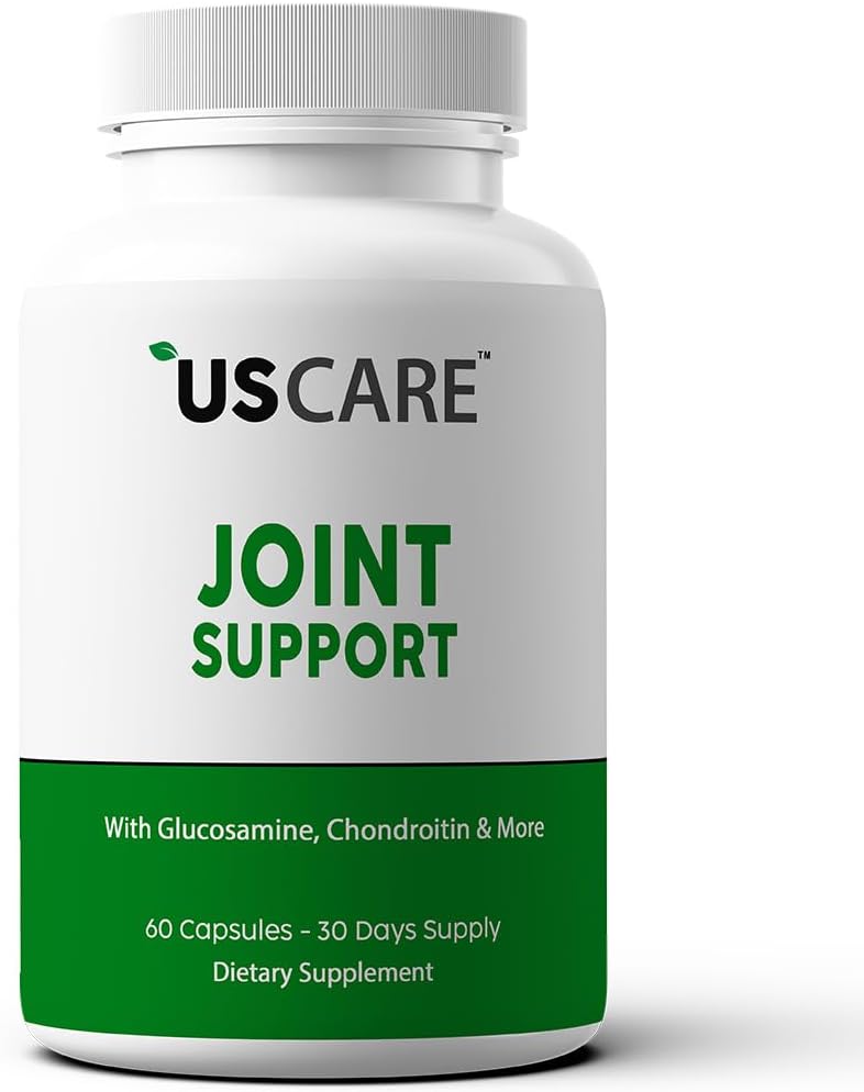 USCare Joint Support Suplemento con Glucosamine, Turmeric, Boswellia, MSM y Más para Back, Knees, Hands