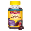 Nature Made Probiotic + Prebiotic Fiber Gummies for Daily Gut Health, Fiber Supplement with Probiotics for Digestive Health Support, 50 Gummies, 25 Day Supply